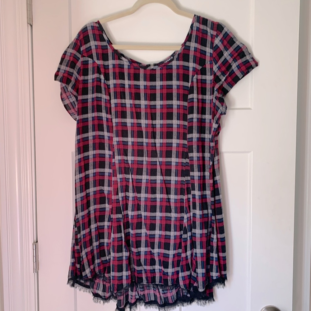 Plaid blouse